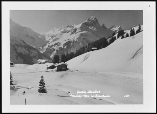 [Schröcken] Gasthof Alpenblick Nesslegg 1500 m mit Künzelspitze