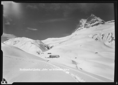 [Warth] Hochkrumbach Gasthof  Adler  mit Widderstein 2536 m