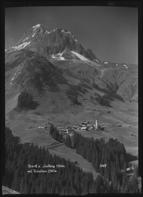 Warth a. Arlberg 1500 m mit Karhorn 2392 m