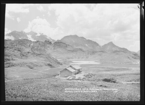 [Warth] Hochkrumbach 1679 m Kalbelesee mit Braunarl 2648 m Hochberg 2304 u. Rothorn 2243 m