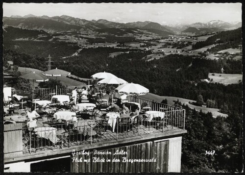 [Bregenz] Gasthof - Pension Adler Fluh mit Blick in den Bregenzerwald