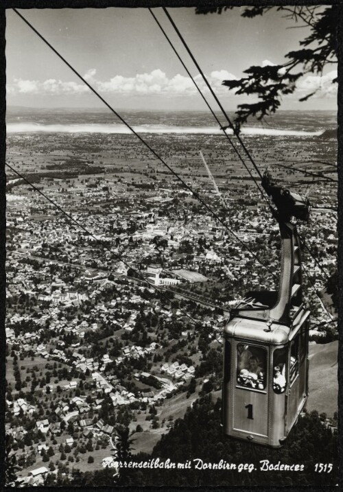 Karrenseilbahn mit Dornbirn geg. Bodensee