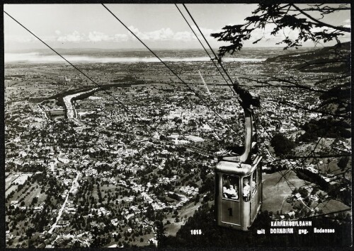 Karrenseilbahn mit Dornbirn geg. Bodensee