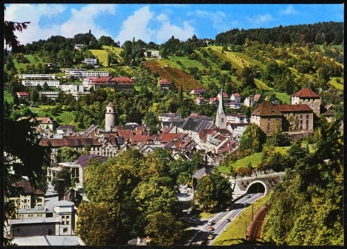 [Feldkirch] : [Montfortstadt Feldkirch mit Schattenburg und Katzenturm Vorarlberg - Austria ...]