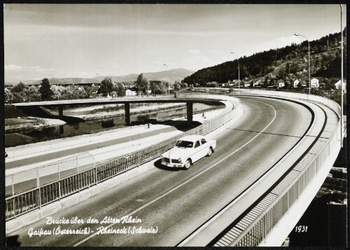Brücke über den Alten Rhein Gaissau (Österreich) - Rheineck (Schweiz)