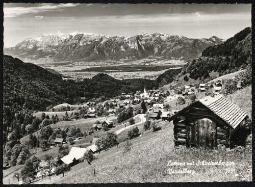 Laterns mit Schweizerbergen Vorarlberg