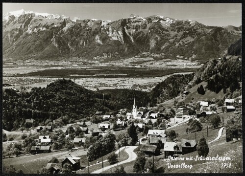 Laterns mit Schweizerbergen Vorarlberg