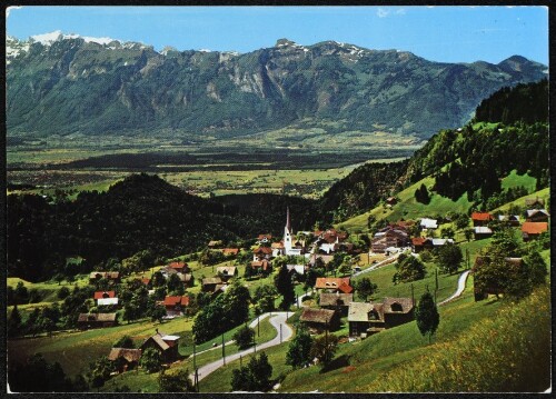 [Laterns] : [Laterns, 914 m, mit Blick ins Rheintal und auf die Schweizer Berge ...]