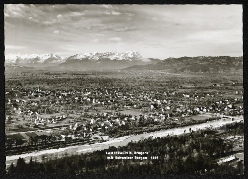 Lauterach b. Bregenz mit Schweizer Bergen
