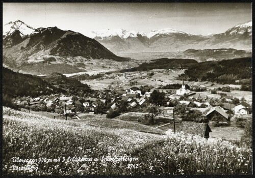 Übersaxen 900 m mit 3 Schwestern u. Schweizerbergen Vorarlberg