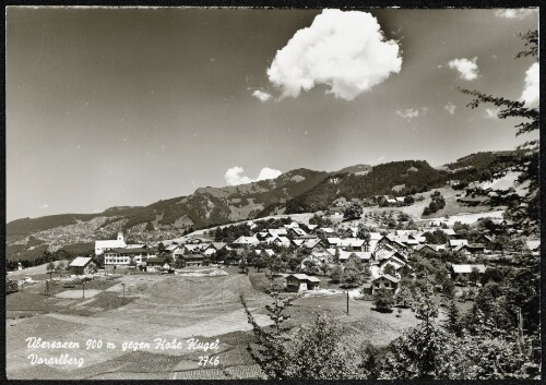 Übersaxen 900 m gegen Hohe Kugel Vorarlberg