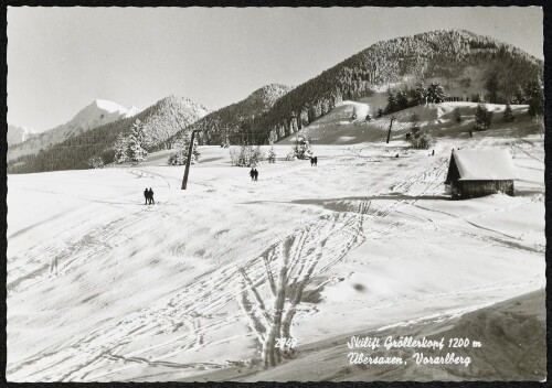 Skilift Gröllerkopf 1200 m Übersaxen, Vorarlberg