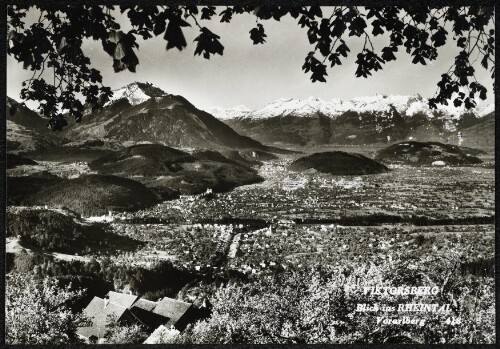 Viktorsberg Blick ins Rheintal Vorarlberg