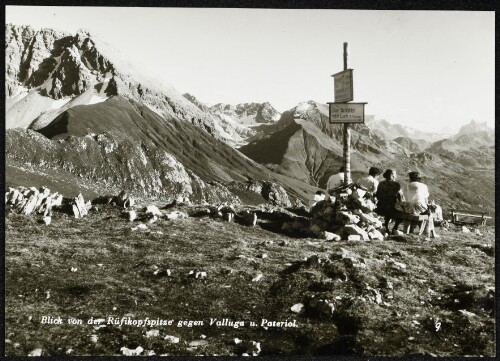 [Lech] Blick von der Rüfikopfspitze gegen Valluga u. Pateriol
