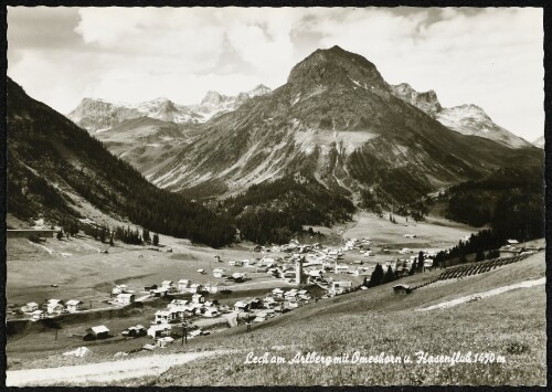 Lech am Arlberg mit Omeshorn u. Hasenfluh 1450 m
