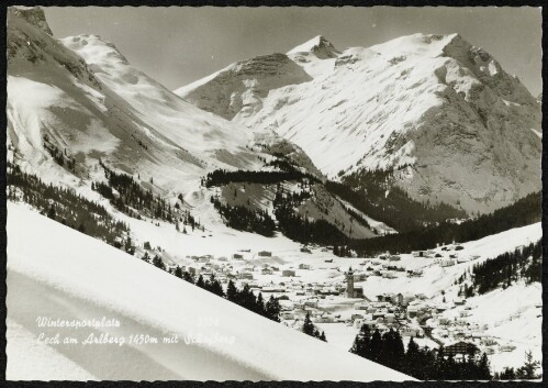 Wintersportplatz Lech am Arlberg 1450 mit Schafberg