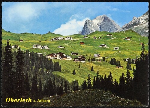 [Lech] Oberlech a. Arlberg : [Oberlech am Arlberg, 1600 m gegen Widderstein, 2536 m Vorarlberg - Austria ...]