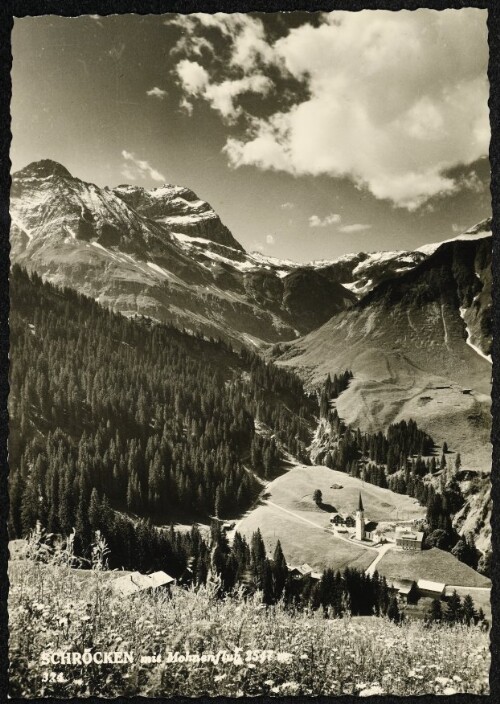 Schröcken mit Mohnenfluh 2547 m