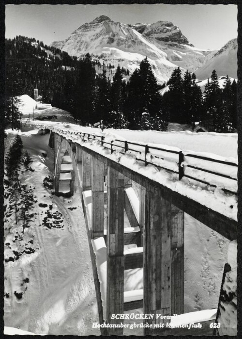 Schröcken Vorarlberg Hochtannbergbrücke mit Mohnenfluh
