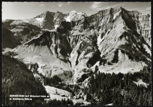 Schröcken mit Braunarl 2648 m u. Hochberg 2304 m