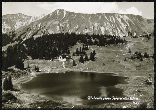 [Schröcken] Körbersee gegen Höferspitze 2134 m
