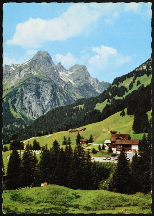 [Schröcken Nesslegg] : [Neßlegg bei Schröcken, Hochtannberg Blick gegen Hohe Künzel 2415 m ...]