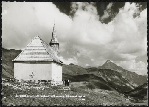 [Warth]  Bergkirchlein  Hochkrumbach 1679 m gegen Biberkopf 2599 m