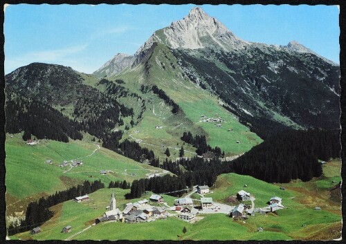 [Warth] : [Warth am Arlberg, 1500 m, mit Blick auf Lechleiten und Biberkopf, 2606 m ...]