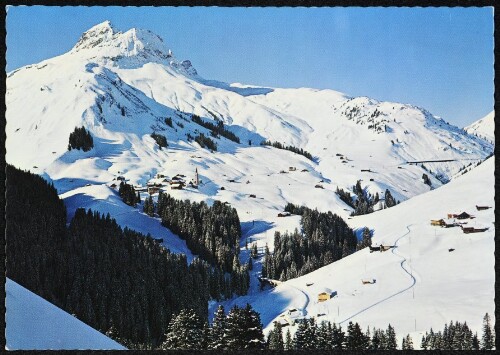 [Warth] : [Wintersportplatz Warth am Arlberg gegen Warther Horn (2368 m) ...]