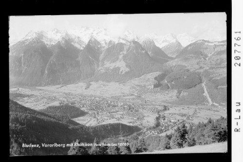 Bludenz / Vorarlberg mit Rhätikon