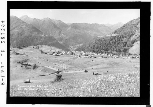 Serfaus 1421 m in Tirol mit Glockturmkamm