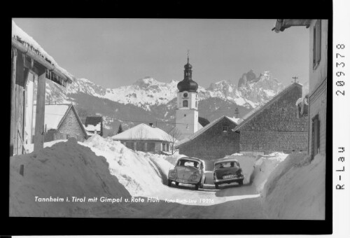 Tannheim in Tirol mit Gimpel und Rote Flüh