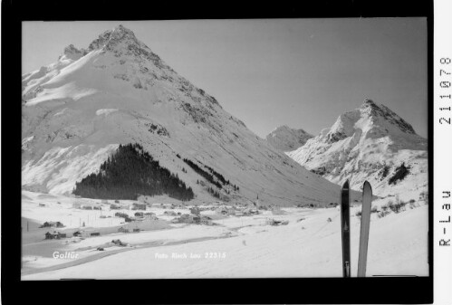 Galtür : [Galtür im Paznaun gegen Gorfenspitze / Vallüla und Ballunspitze / Tirol]