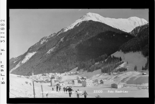 Ischgl 1400 m Paznauntal - Tirol : [Ischgl im Paznaun gegen Velillspitze]