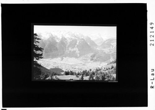 Bludenz mit Muttersberg gegen Rätikon : [Blick vom Muttersberg auf Bludenz und in den Rhätikon mit Zimba und Scesaplana]