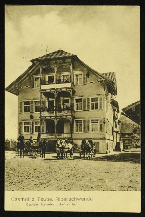 Gasthof z. Taube : Alberschwende
