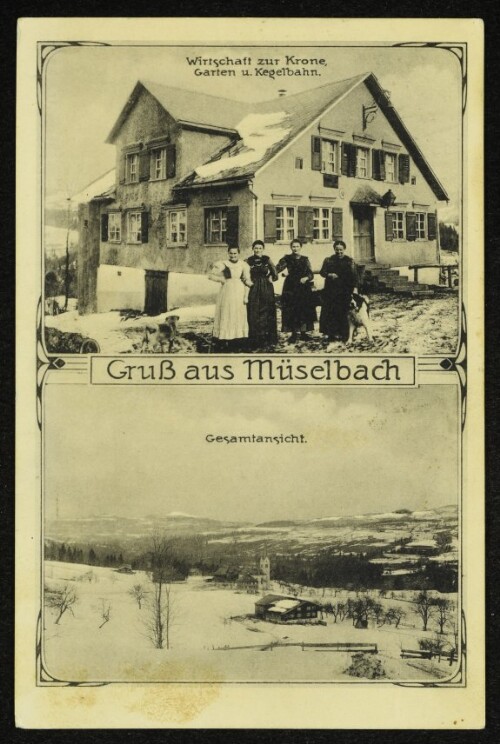 Gruß aus Müselbach : Wirtschaft zur Krone