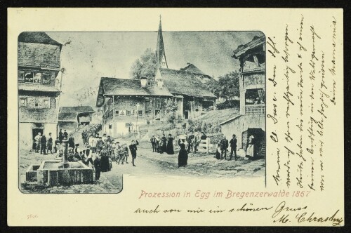 Prozession in Egg im Bregenzerwalde 1867