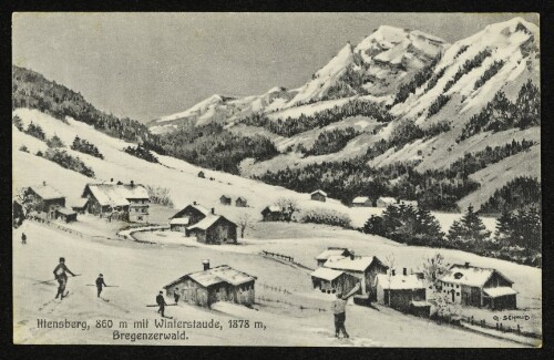 Ittensberg, 860 m mit Winterstaude, 1878, Bregenzerwald