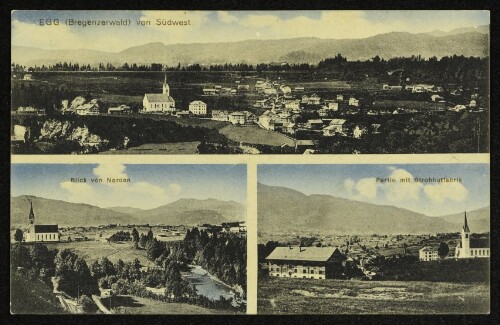 Egg (Bregenzerwald) von Südwest : Blick von Norden