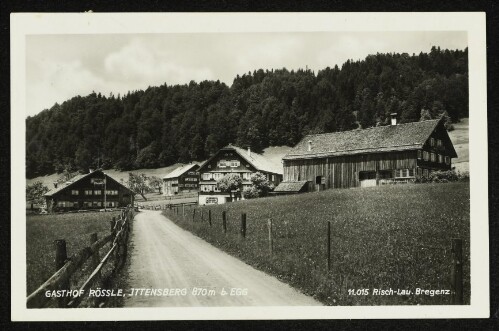 Gasthof Rössle : Ittensberg 870m b. Egg