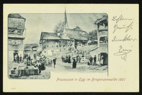 Prozession in Egg im Bregenzerwalde 1867