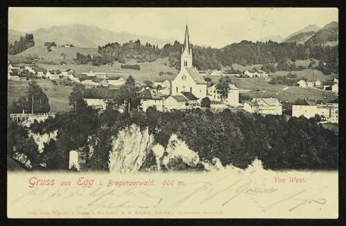 Gruss aus Egg i. Bregenzerwald : 600 m