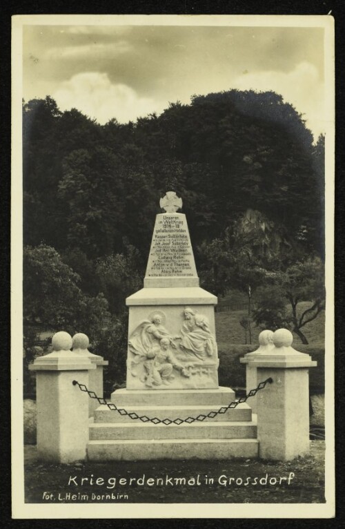 Kriegerdenkmal in Grossdorf