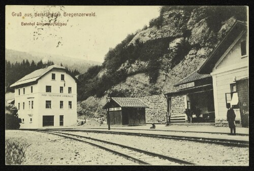 Gruß aus dem Vorder Bregenzerwald : Bahnhof Lingenau-Hittisau