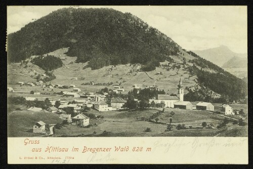Gruss aus Hittisau im Bregenzer Wald 828 m