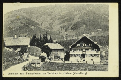 Gasthaus zum Tannenbaum : zur Torbündt in Hittisau (Vorarlberg)