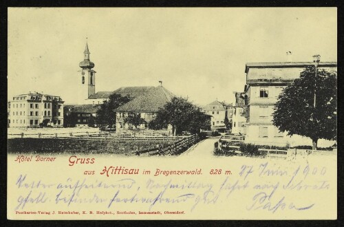 Gruss aus Hittisau im Bregenzerwald : 828 m