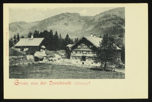 Gruss aus der Dornbündt (Hittisau)!
