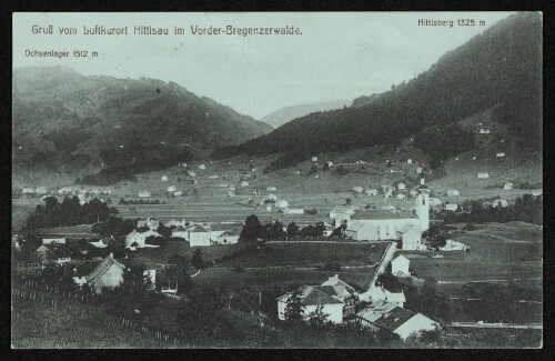 Gruß vom Luftkurort Hittisau im Vorder-Bregenzerwalde : Ochsenlager 1512 m